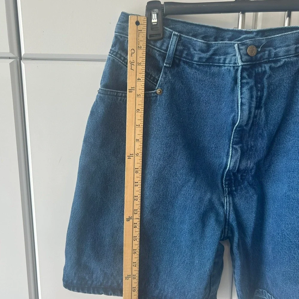 Vintage Justin Richards High Waisted Denim Shorts Medium Wash Blue Size 9/10‎
